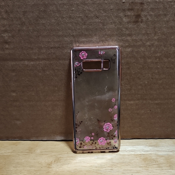 kate spade Black and Pink Striped Phone Case with Rose PopSocket Accent - Picture 4 of 4